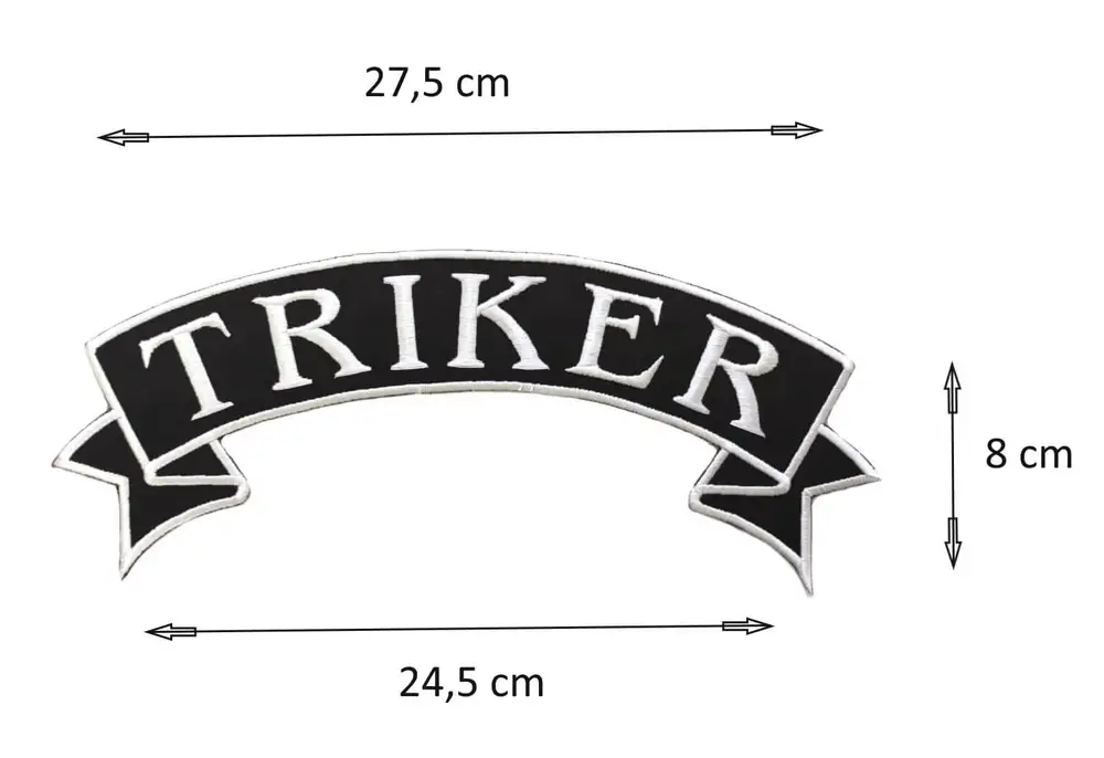 Nášivka Triker / Trikerka 27,5 cm x 8 cm