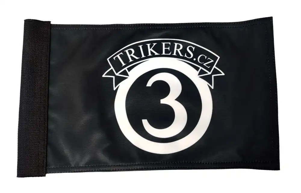 Vlajka na tříkolku TRIKERS.cz 30 x 20 cm